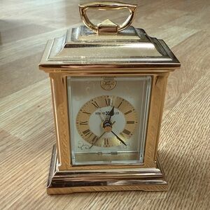 Vintage Howard Miller "Time Flies" Tempus Fugit mini clock